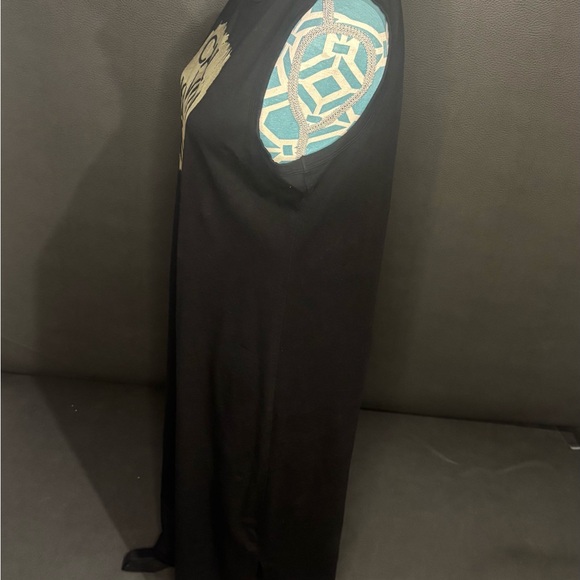 Calvin Klein Women's Long T-Shirt Dress Stretch Fabric, Shiny Logo, Size M - Picture 4 of 9